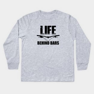 Life Behind Bars MTB / Mountain biking Design Kids Long Sleeve T-Shirt